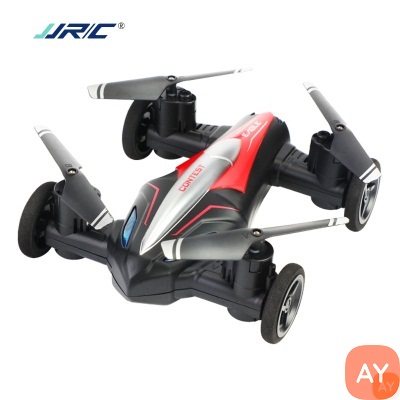 JJRC 迷你四轴陆空双模式飞行便携飞机花样翻滚灯光遥控玩具热款